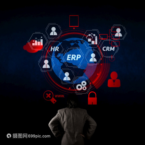 將企業(yè)情報生產(chǎn)客戶關(guān)系管理模塊和HR圖聯(lián)系起來的企業(yè)資源規(guī)劃系統(tǒng)機(jī)構(gòu)資源規(guī)劃架
